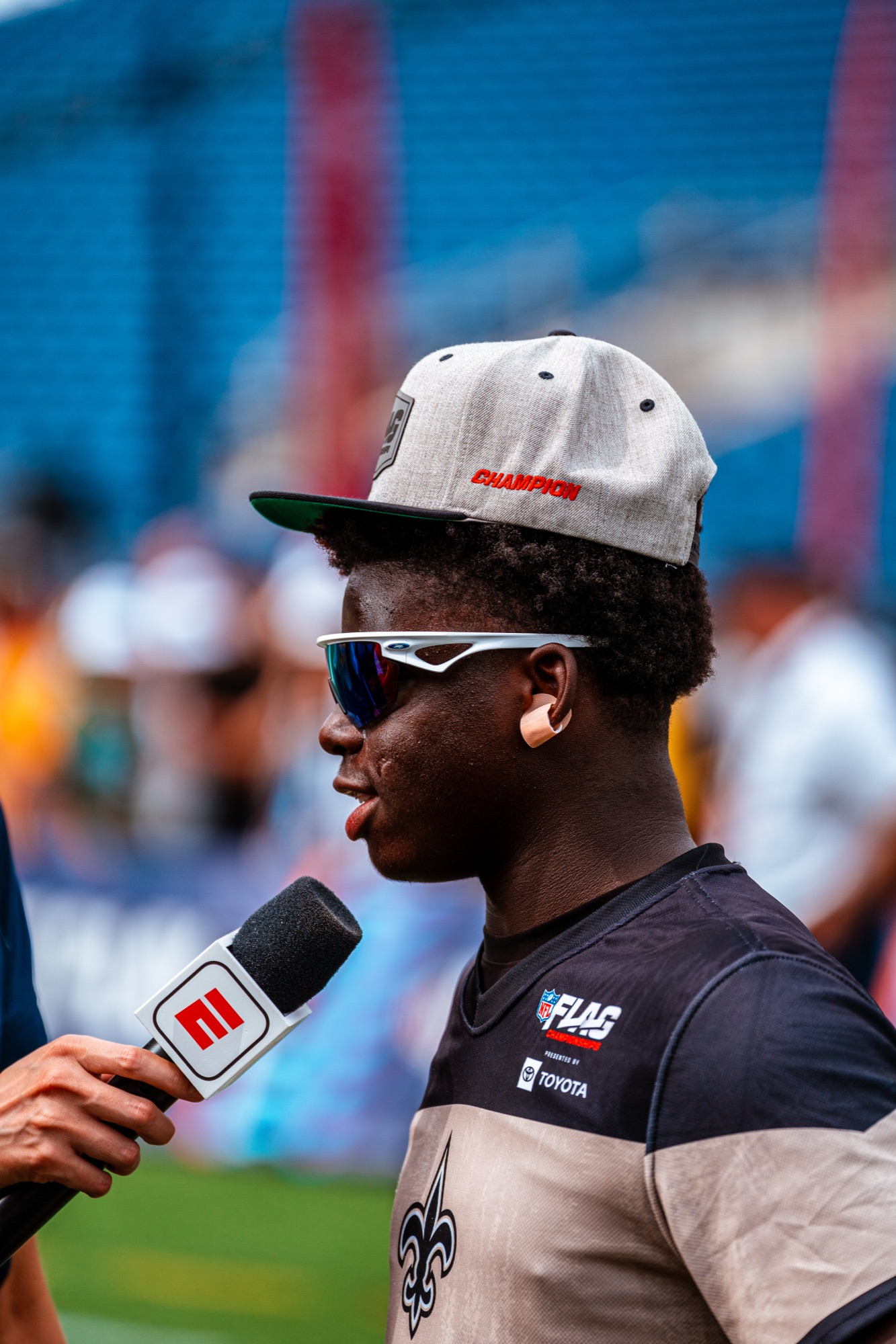 ESPN sideline interview